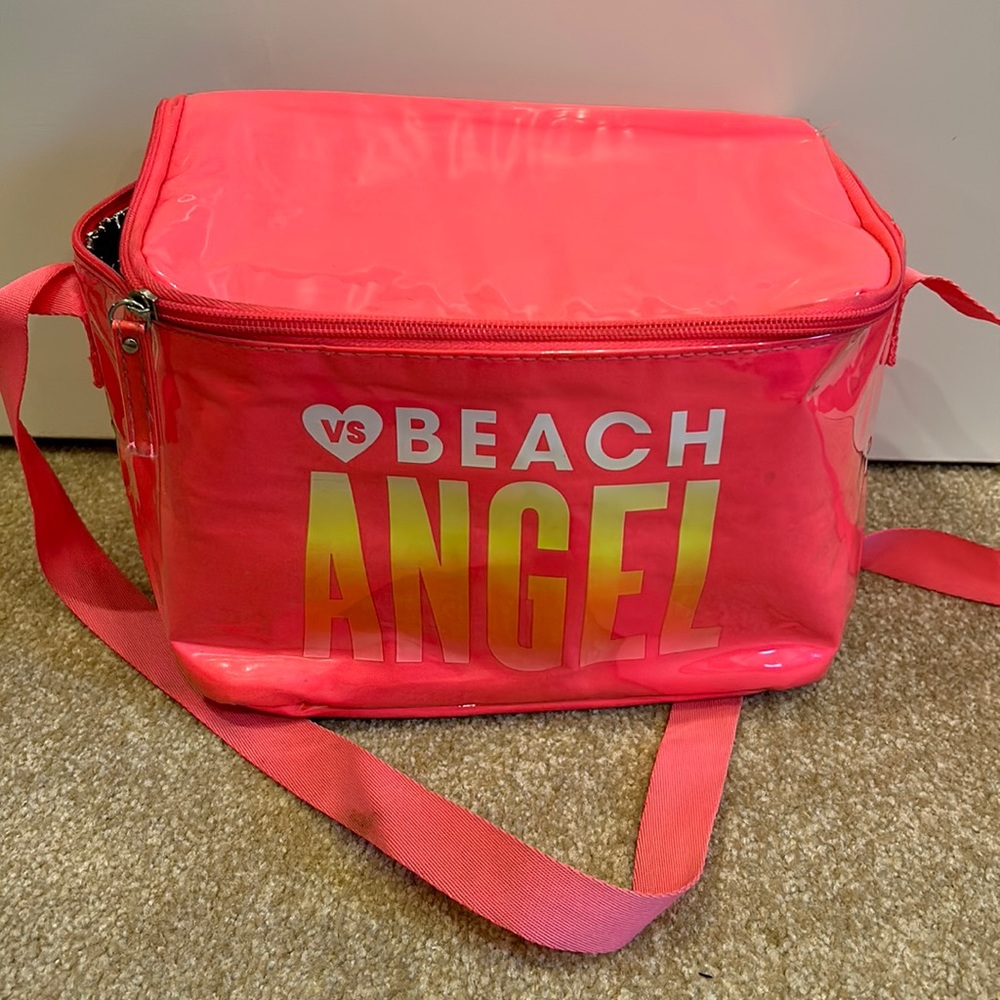 Victoria’s Secret angel small coral colored cooler